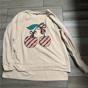 Cherry Graphic Women's Sweater
